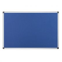 Blue Aluminium Framed Felt Noticeboard 900x600mm by Bi-Office