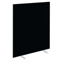 Black floor screen/desk divider - hxw 1.8x1.2m - impulse +