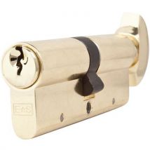Euro push-button cylinder 40x60mm brass