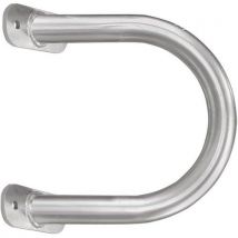 Silver outdoor wall mounted safety barrier - 350x350mm