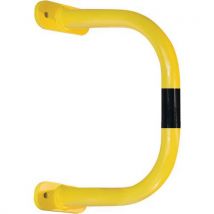 Yellow/black indoor wall mounted safety barrier - 350x500mm