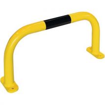 Yellow/black indoor warehouse safety barrier - 350x750mm