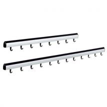 Wardrobe rail black width: 75 cm