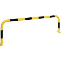 Yellow/black outdoor warehouse safety barrier - 600x2000mm