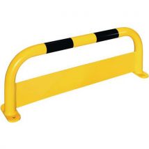 Yellow/black indoor safety barrier + under-run - 350x1000mm