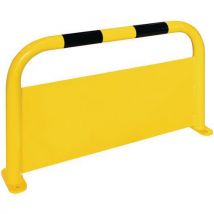 Yellow/black indoor safety barrier + under-run - 600x1000mm