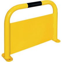 Yellow/black outdoor safety barrier + under-run - 600x750mm