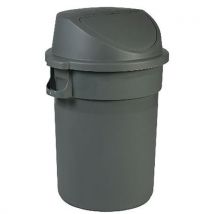 Push-lid bin 60 l - grey