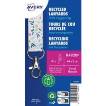 Lanyards with floral pattern pack of 10