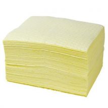 Pack 100 Heavyweight Haz Mat Chemical Absorbent Pad by Lubetech