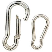 5. Captive Eye Mild Steel Snap Hooks 5x50mm Pack of 4