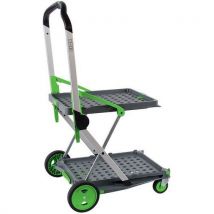 46 L capacity 2 shelf folding box trolley
