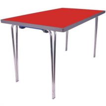 Contour plus folding table 915 x 685mm red