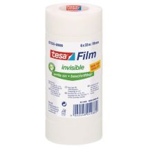 Stack of 6 rolls of tesa invisible tape 33 m x 19 mm