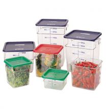 Red Lid for Medium Polycarbonate Food Storage Container by Cambro