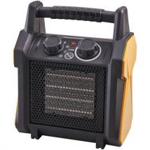 Ceramic 1kw/2kw quiet fan heater - 2 presets - faithfull