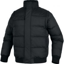Pu-coated polyamide jacket - grey/black - xl