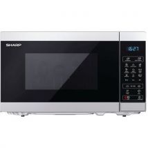 800 w silver microwave and grill - sharp