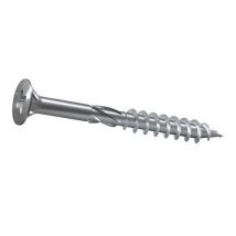 Vba fp screw - pozidriv (type z) white 100/box - 6 x 120 mm