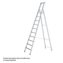8 tread anti slip step ladder with perforated treads