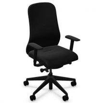 Souly swivel black office chair black seat