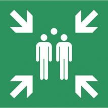Photoluminescent sign width: 40 cm length: 40 cm
