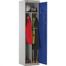 Blue clean dirty locker - 1800x450x450mm - hasp lock