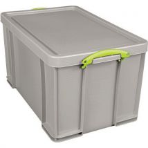 Really useful dove grey storage 84l box - recycled plastic