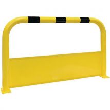 Yellow/black indoor robust barrier + under-run - 1200x200mm