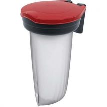 Skipper post recycle bin - red