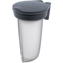 Skipper post recycle bin - silver