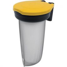 Skipper post recycle bin - yellow