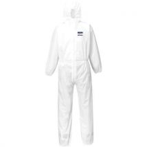 White protective coverall 5/6 suit - 4xl - portwest biztex