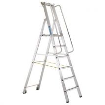 6 tread mobile master stepladder