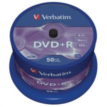 Dvd+r matt silver 16x - pack of 50 4.7 gb spindle