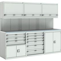 Bott full perfo workshop - 6 storage units - grey - cubio