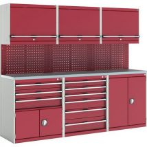 Bott full perfo workshop - 6 storage units - red - cubio