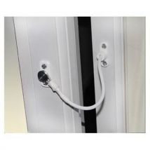 Jackloc permanent fixed window restrictor white