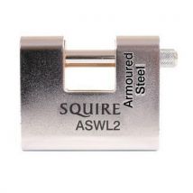 Squire armoured steel shutter lock 80mm keyed alike