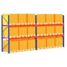 Pallet racking kit 3000h x5717w x1100d 2 levels 18 pallets