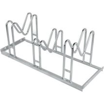 Bicycle rack with m brackets for 3 bikes - hot dipped steel