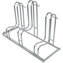 3 capacity cycle rack - single sided - with support hoops
