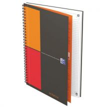 Oxford b5 wire-bound notebook 80 g 160 p 5x5 squares