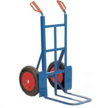 350kg capacity rough terrain sack truck. Pneumatic tyres
