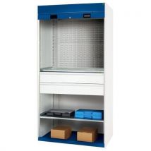 Heavy Duty Roller Shutter Cabinet/Cupboard with 2 Drawers by Bott