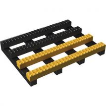 Black/yellow trackgrip anti slip matting 600mm x 10m