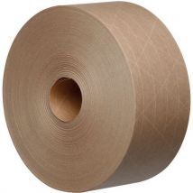 6 rolls of brown water activated gsi tape - lxw 100m x 48mm