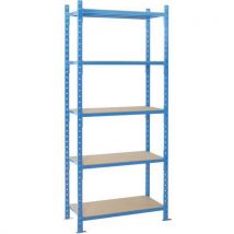 Combi-plus tubular shelving starter kit with chipboard covers 5 levels 2000x1260x400