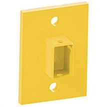 Black bull md railing system - wall plate for rails - yellow