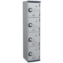 4 com. Monobloc locker 1 col h1800xw400xd500 code grey